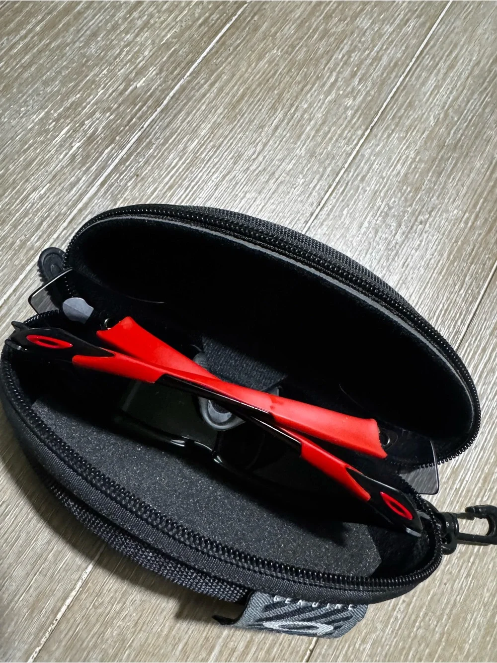 Oakley M2 Frame XL Sunglasses Red/Black Shield Sport Cycling Running w/ Case